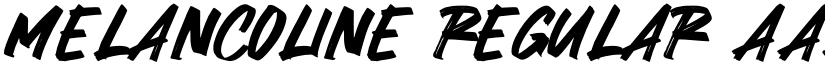 Melancoline Regular font