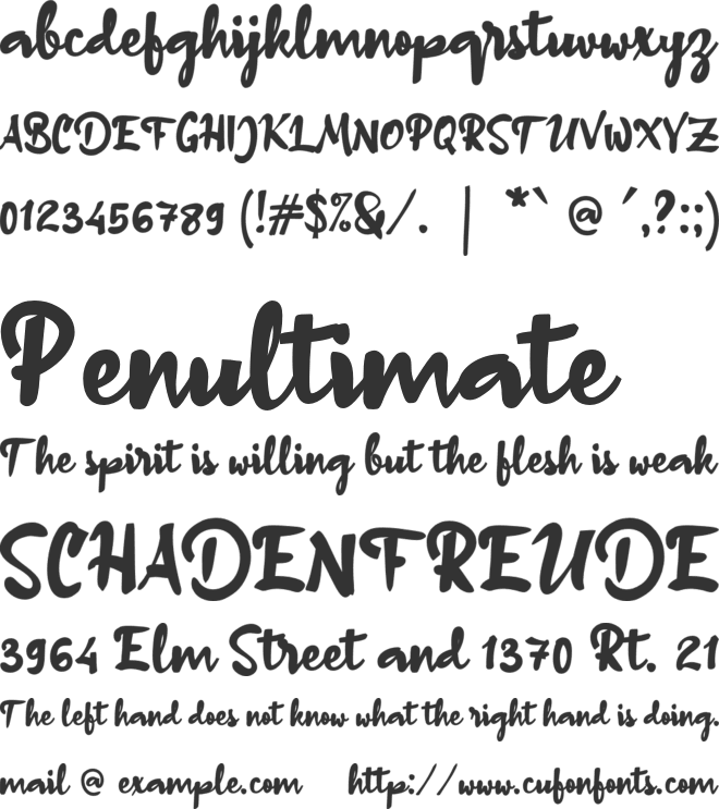 a Adelfa font preview