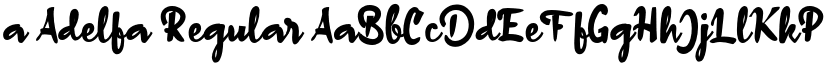 a Adelfa Regular font