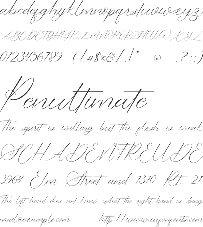 dramatic style - Personal Use font preview