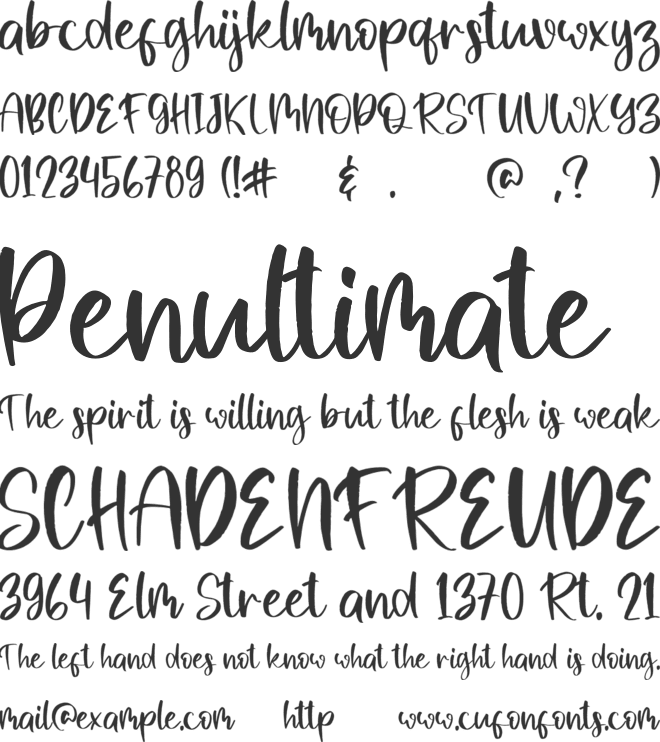 Diamonds font preview