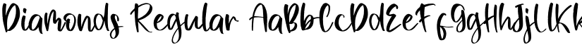 Diamonds Regular font