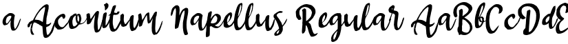 a Aconitum Napellus Regular font