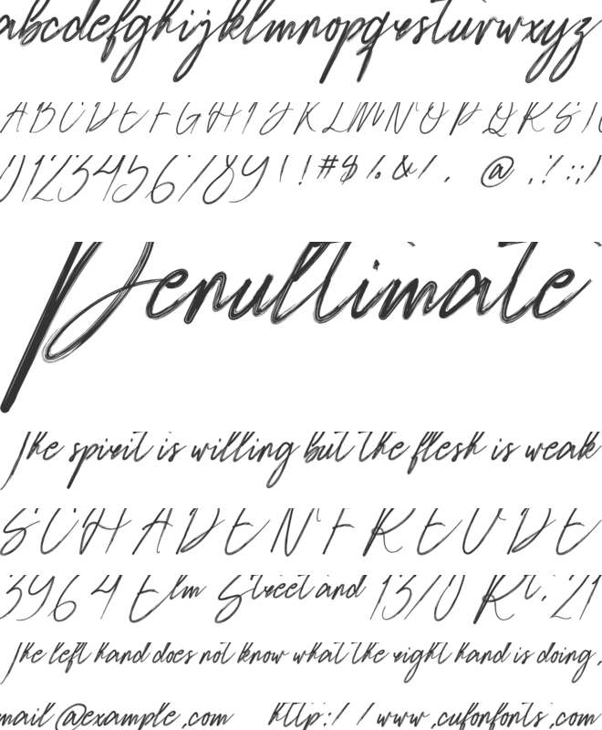 Hembusan font preview
