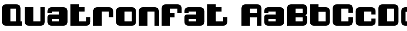 QuatronFat font