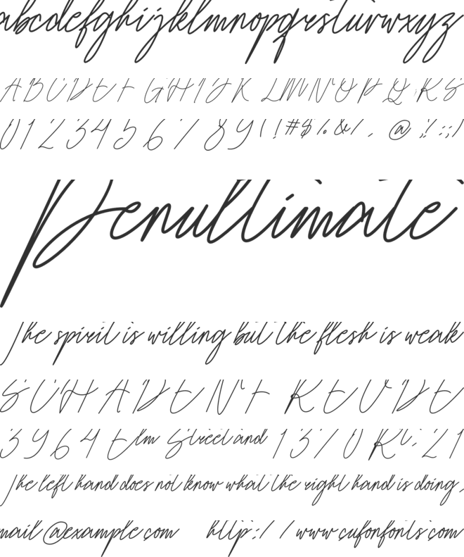 Hembusan Monoline font preview