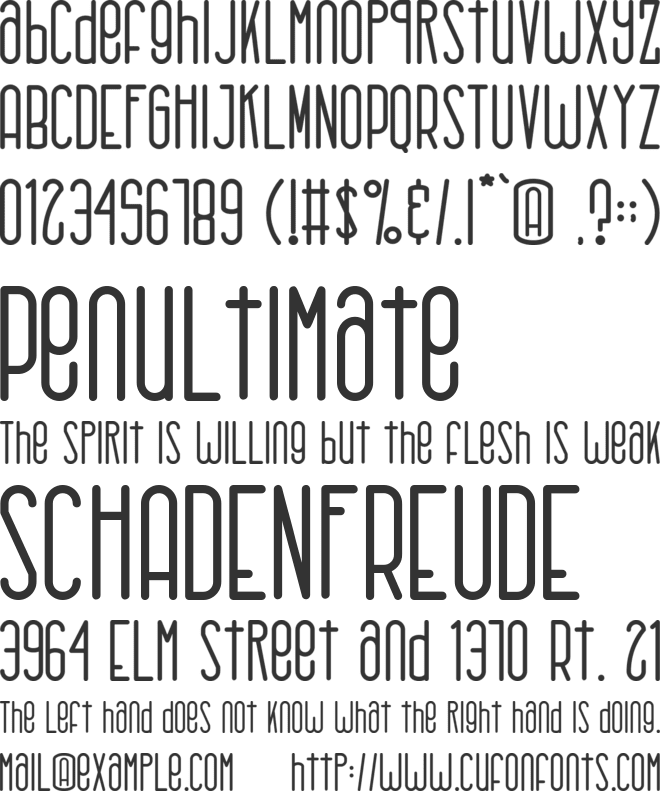 Rhantica font preview