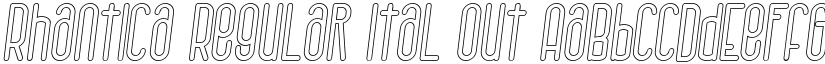 Rhantica Regular Ital Out font