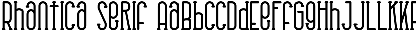Rhantica Serif font