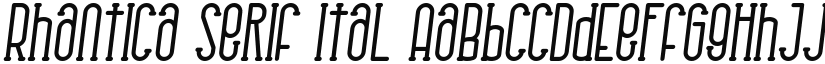 Rhantica Serif Ital font