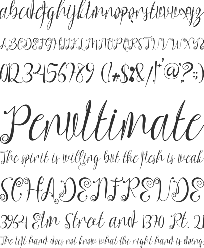 Charllona font preview