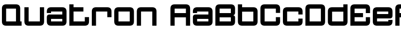 Quatron font