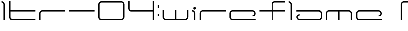 ltr-04:wireflame font