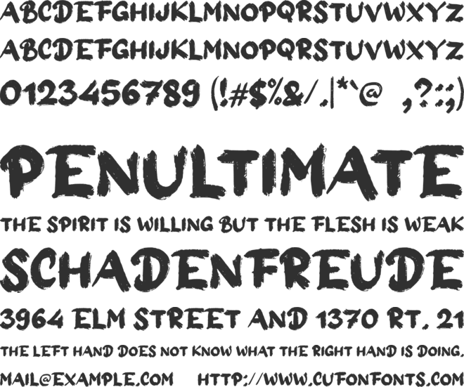 a Ape Mount font preview