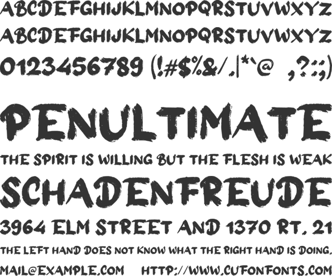 a Ape Mount font preview