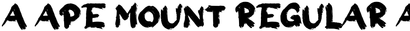 a Ape Mount Regular font