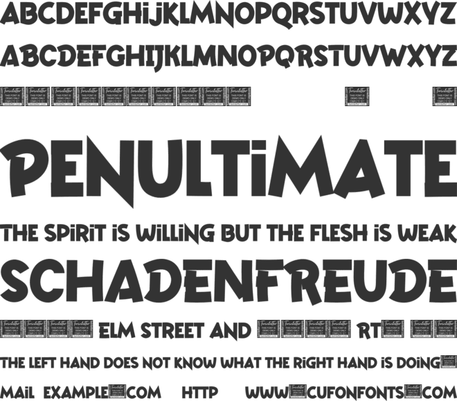 EMATANE font preview