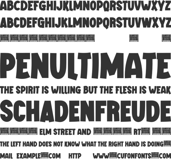 GAMKING font preview