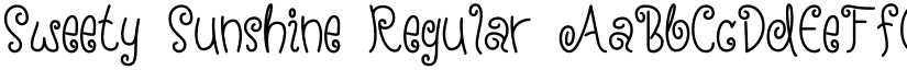 Sweety Sunshine Regular font