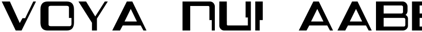 Voya Nui font