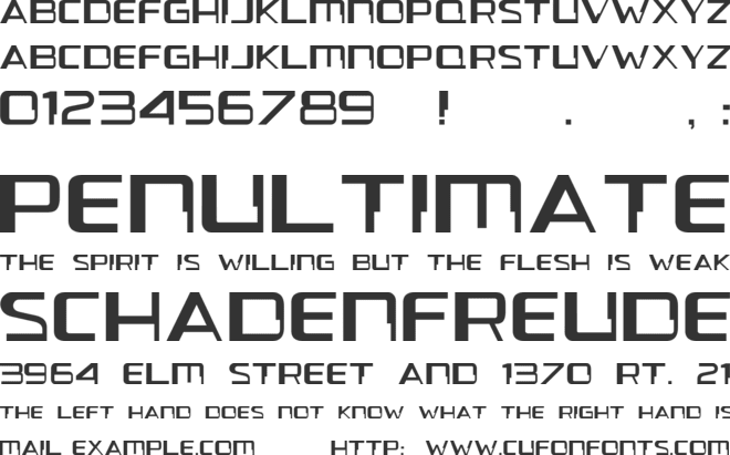 Voya Nui GF font preview