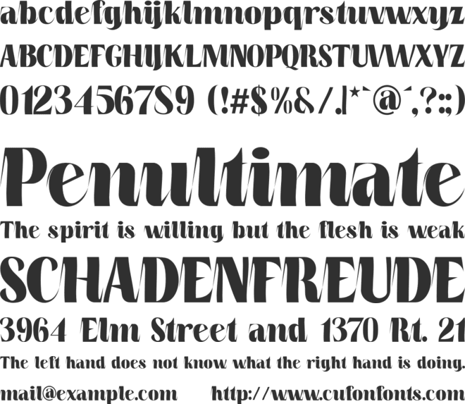 mailyn font font preview