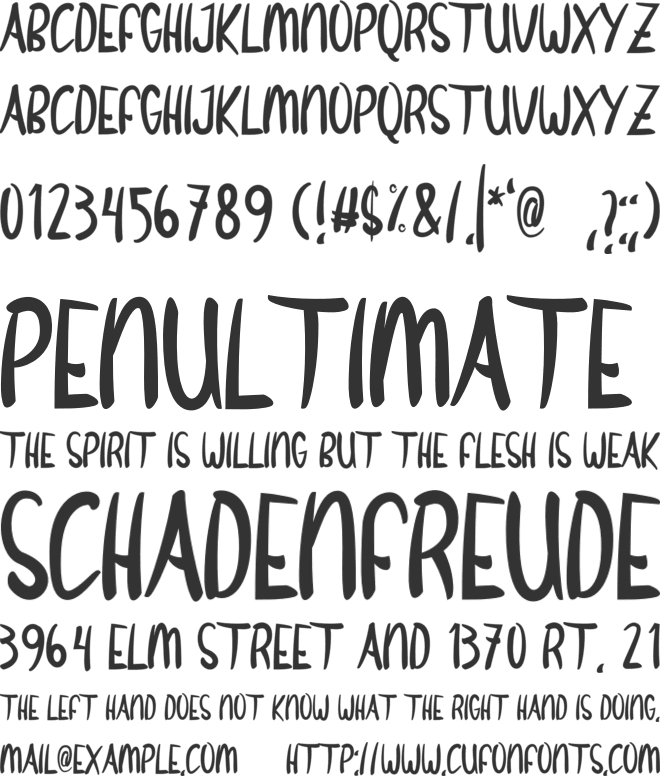 Christmas Wish font preview