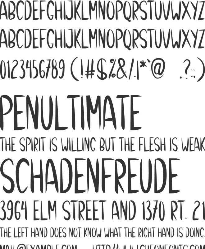 Christmas Winter font preview