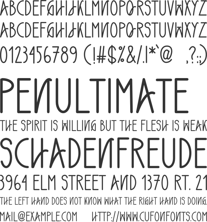 Chritsmas Tree font preview