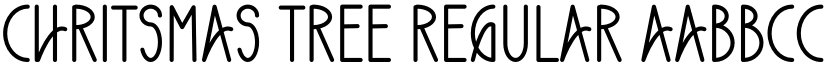 Chritsmas Tree Regular font