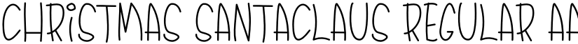 Christmas Santaclaus Regular font