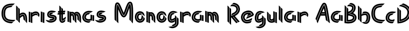 Christmas Monogram Regular font