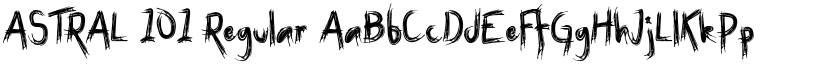 ASTRAL 101 Regular font