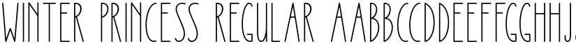 Winter Princess Regular font