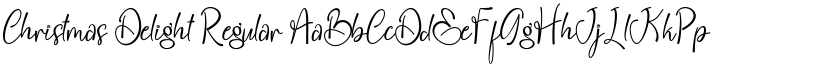 Christmas Delight Regular font
