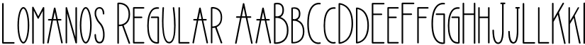 Lomanos Regular font