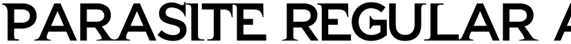 Parasite Regular font