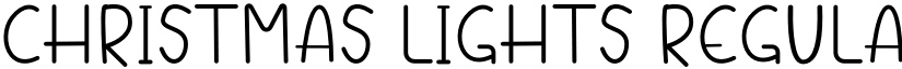 Christmas Lights Regular font