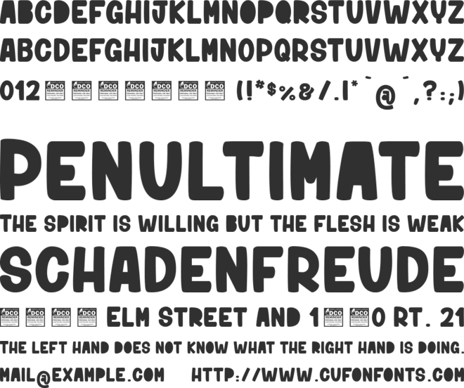 Niktalope light_PersonalUseOnly font preview