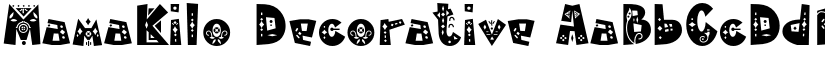 MamaKilo Decorative font