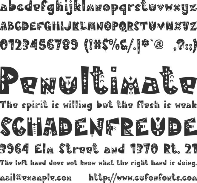 MamaKilo font preview