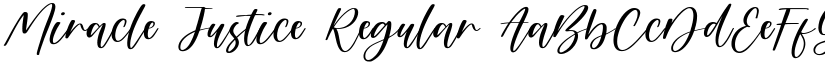 Miracle Justice Regular font