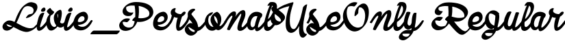 Livie_PersonalUseOnly Regular font