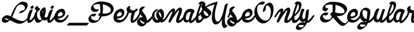 Livie_PersonalUseOnly font download
