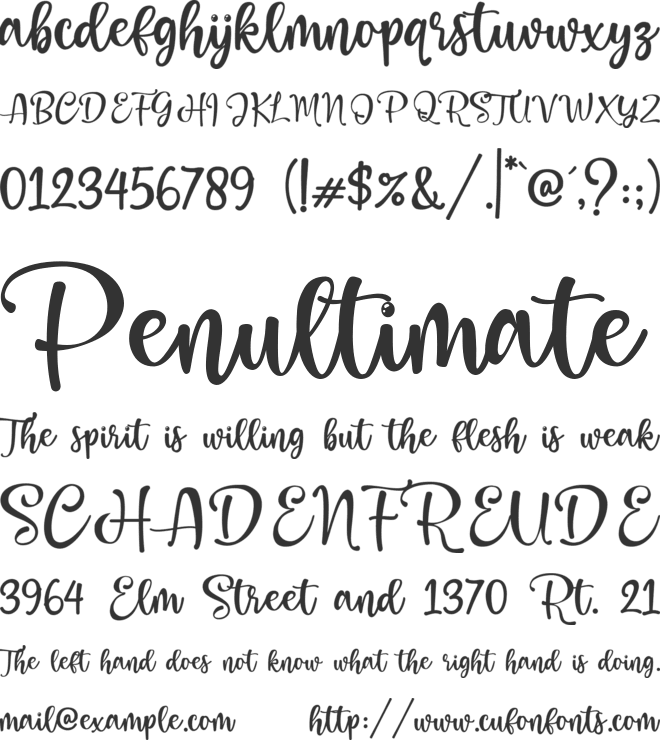 Mermaid Stories font preview