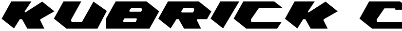 Kubrick Condensed Light font