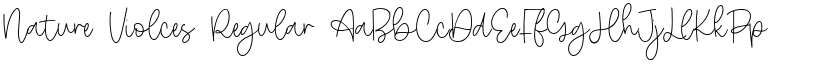 Nature Violces Regular font
