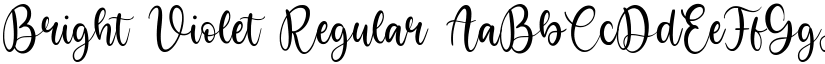 Bright Violet Regular font