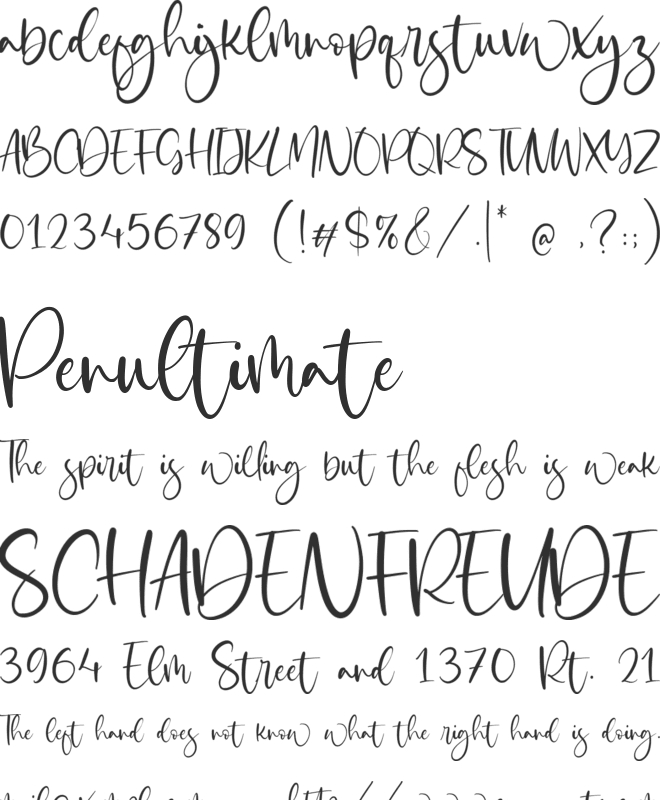 Wicked Dream font preview