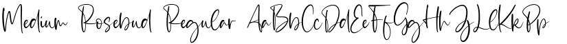 Medium Rosebud Regular font
